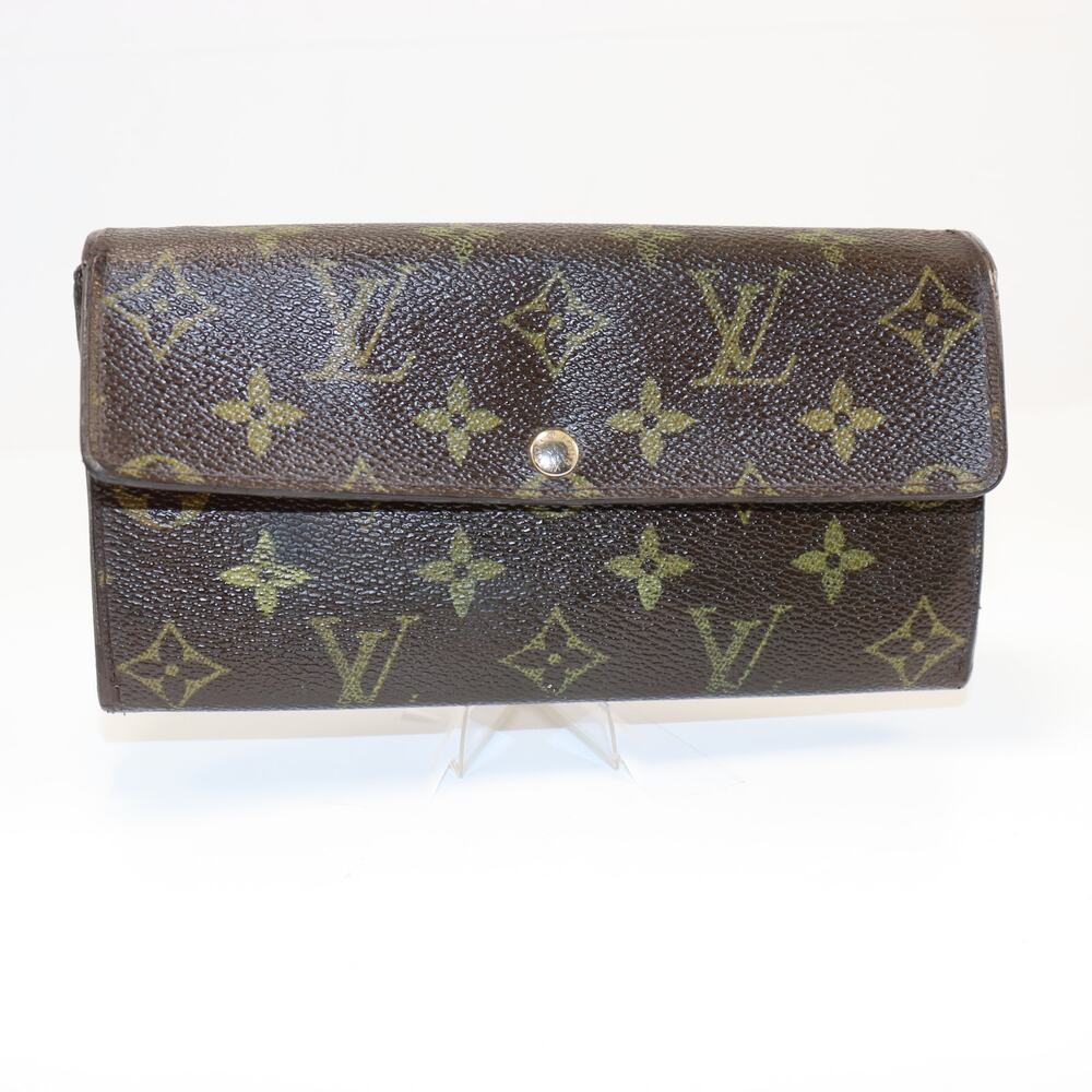 Louis‎ Vuitton Monogram Sarah Long Wallet Restored Classic CA5008